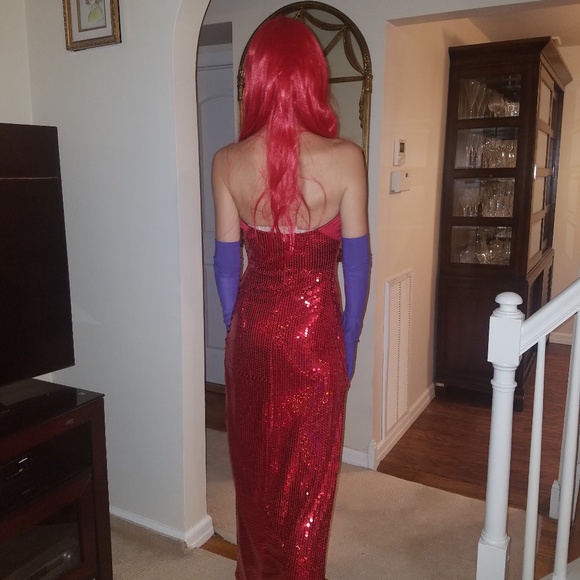Adult Jessica rabbit Halloween costume - Picture 7 of 7